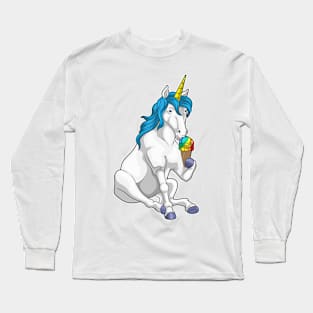 Unicorn Waffle ice cream Long Sleeve T-Shirt